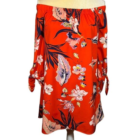 Carolina Belle Off The Shoulder Floral Dress, 6 - Picture 3 of 12